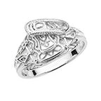 Sterling Silver Saddle Ring