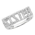 Sterling Silver CZ Sister Ring