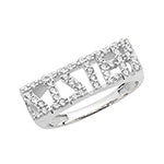 Sterling Silver CZ Sister Ring