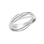 Modrwy Briodas Rwsiaidd Arian Sterling 2mm