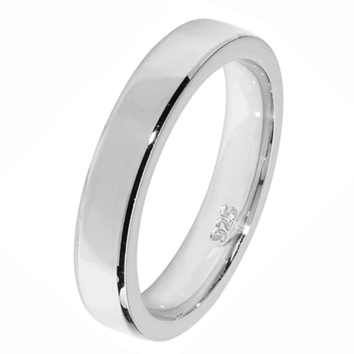 Band Priodas Arian Sterling 4mm