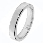 Band Priodas Arian Sterling 4mm