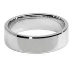Band Efydd Priodas Arian Sterling 6mm