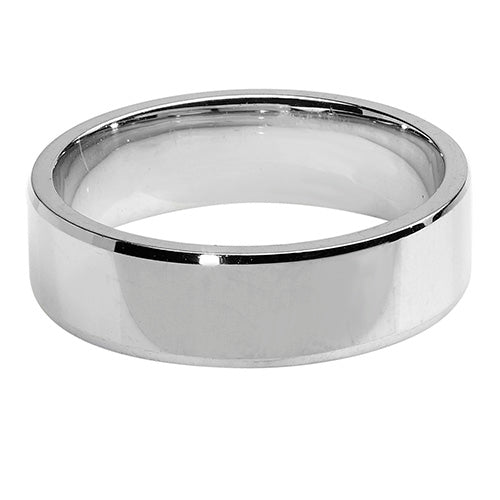 Band Efydd Priodas Arian Sterling 6mm