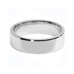 Band Efydd Priodas Arian Sterling 6mm