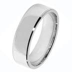 Band Efydd Priodas Arian Sterling 6mm