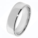 Band Efydd Priodas Arian Sterling 6mm
