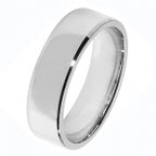 Band Efydd Priodas Arian Sterling 6mm