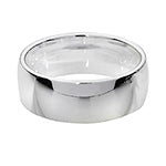 Fodrwy Briodas 7mm Arian Sterling