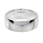 Fodrwy Briodas 7mm Arian Sterling