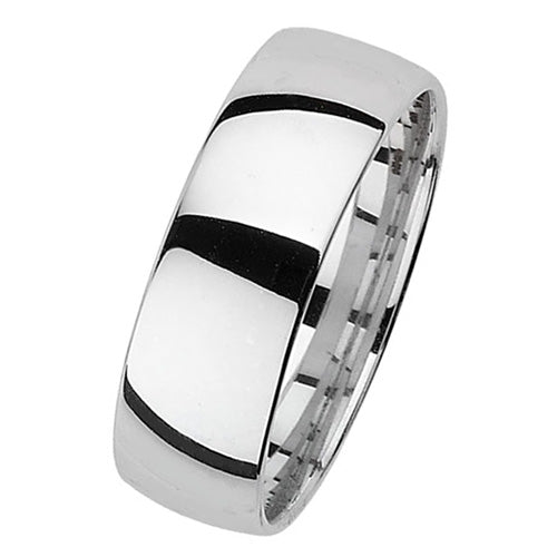 Fodrwy Briodas 7mm Arian Sterling