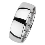 Fodrwy Briodas 7mm Arian Sterling