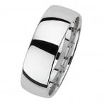 Fodrwy Briodas 7mm Arian Sterling