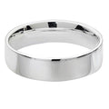 Band Priodas Llys Fflat Arian Sterling 5mm