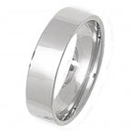 Band Priodas Llys Fflat Arian Sterling 5mm