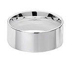 Sterling Silver 8mm Flat Court Wedding Band