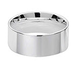 Sterling Silver 8mm Flat Court Wedding Band
