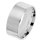 Sterling Silver 8mm Flat Court Wedding Band