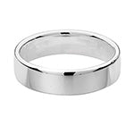 Band Priodas Arian Sterling 5mm Meddal