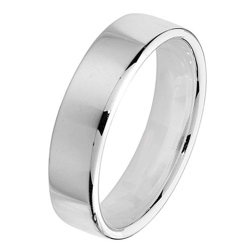 Band Priodas Arian Sterling 5mm Meddal