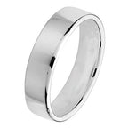 Band Priodas Arian Sterling 5mm Meddal