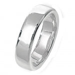 Band Priodas Arian Sterling 5mm Meddal