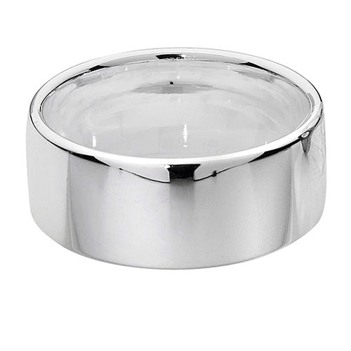 Sterling Silver 8mm Soft Court Wedding Band