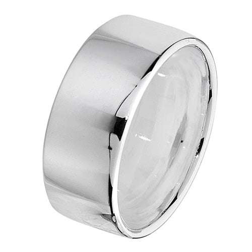 Sterling Silver 8mm Soft Court Wedding Band