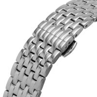 Cloc Awtomatig Dynion Rotary Greenwich gyda Deial Sgerbwd Arian GB02940/06