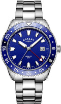 Rotary Mens Watch with Blue Dial And Silver Bracelet GB05108/05