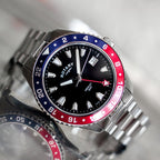 Rotary Gents Watch with Black Dial and Stainless Steel Bracelet GB05108/30