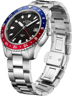 Rotary Gents Watch with Black Dial and Stainless Steel Bracelet GB05108/30