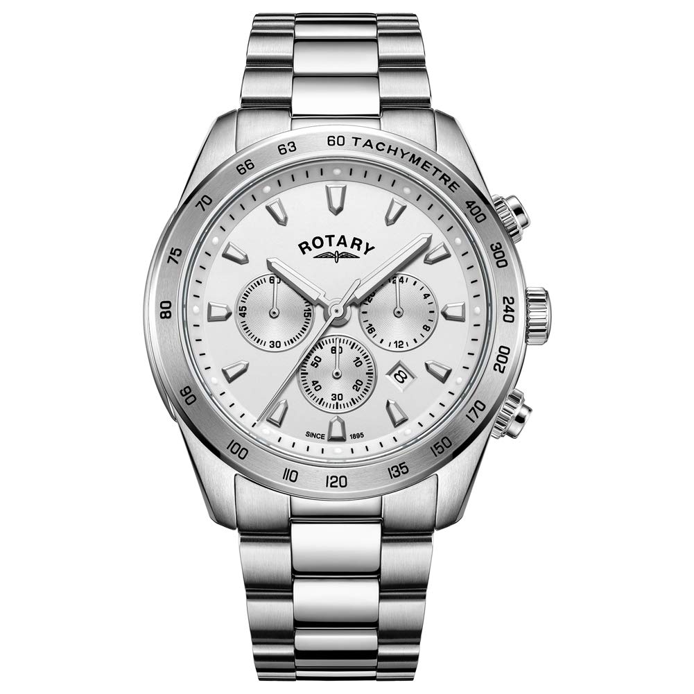 Rotary Gents Henley Chronograph Dial Stainless Steel Bracelet Watch GB05115/06