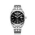 Rotary Gents Stainless Steel Black Dial Henley Analogue Wrist Watch GB05290/04