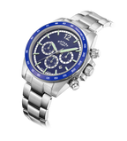 Rotary Mens Henley Chronograph Watch with Blue Dial & Silver Bracelet GB05440/05