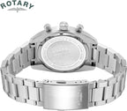 Rotary Gents Chronograph Watch with Green Dial and Silver Bracelet GB05485/24