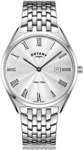Rotary Men's Ultra Slim Stainless Steel Bracelet Watch GB08010/01