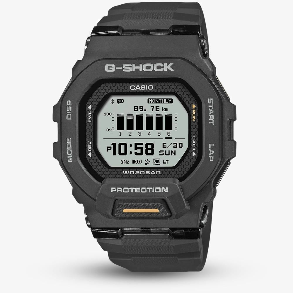 Casio G-Shock Mens Analogue-Digital Watch with Black Dial and Black Strap GBD-200-1A1ER