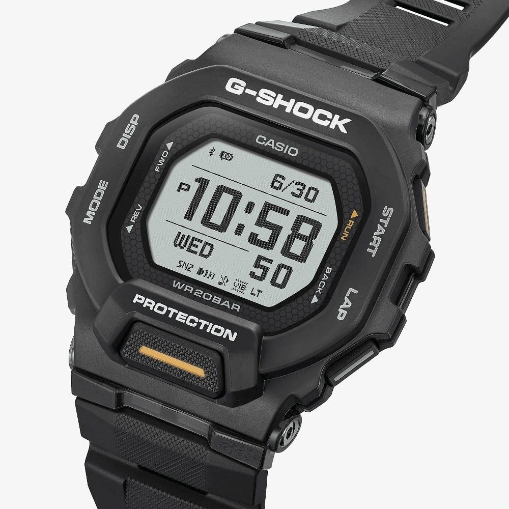 Casio G-Shock Mens Analogue-Digital Watch with Black Dial and Black Strap GBD-200-1A1ER