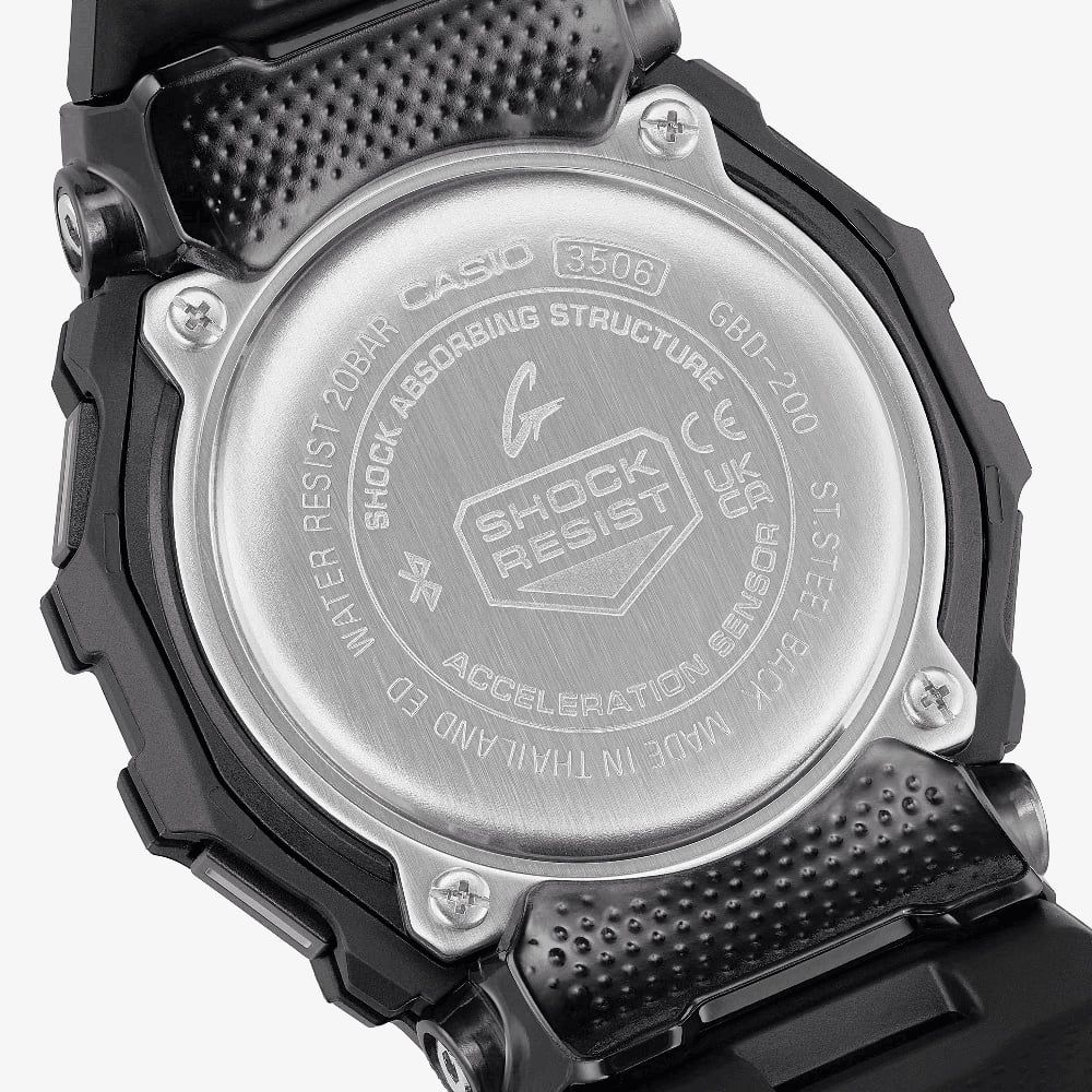 Casio G-Shock Mens Analogue-Digital Watch with Black Dial and Black Strap GBD-200-1A1ER