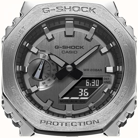 Casio G-Shock Mens Analogue-Digital Watch with Grey Dial and Black Strap GM-2100-1AER