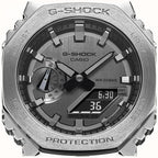 Casio G-Shock Mens Analogue-Digital Watch with Grey Dial and Black Strap GM-2100-1AER