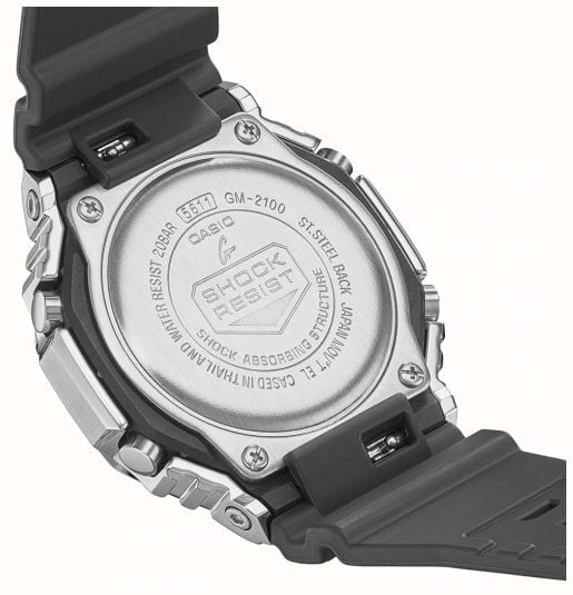 Casio G-Shock Mens Analogue-Digital Watch with Grey Dial and Black Strap GM-2100-1AER