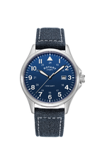 Rotary Mens Pilot Watch with Blue Dial GS00473/52