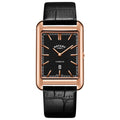 Rotary Mens Cambridge Watch with Black Dial and Black Leather Strap GS05284/04