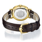 Rotary Mens Windsor Moonphase Watch with White Dial and Brown Strap GS05328/01