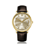 Rotary Avenger Mens Brown Leather Strap Watch GS05403/03
