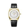 Rotary Ultraslim Men's Champagne Collection Watch with White Dial and Black Strap GS08007/02