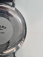 Rotary Windsor Mens Watch with Black Leather Strap and Silver Dial GS05304/06