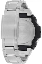 Gwylio Analog-Ddigidol Casio G-Shock i Ddynion gyda Deial Du a Strap Arian GST-B100D-1AER